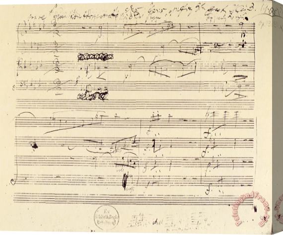 Others Beethoven Manuscript, 1826 Stretched Canvas Painting / Canvas Art