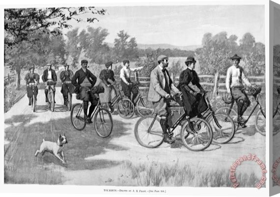 Others Bicycle Tourists, 1896 Stretched Canvas Painting / Canvas Art