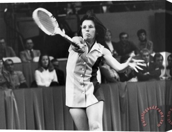 Others Billie Jean King (1943- ) Stretched Canvas Print / Canvas Art