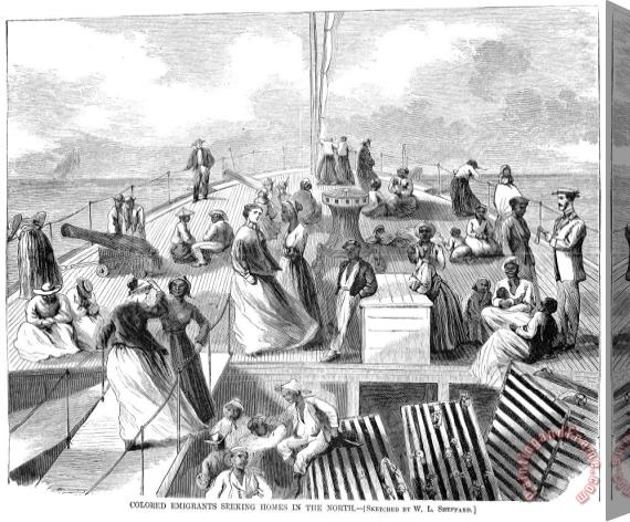Others Black Emigrants, 1867 Stretched Canvas Print / Canvas Art