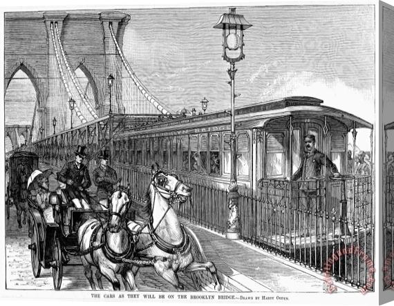 Others Brooklyn Bridge, 1882 Stretched Canvas Print / Canvas Art
