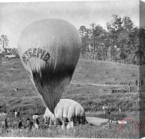 Others Civil War: Balloon, 1862 Stretched Canvas Painting / Canvas Art