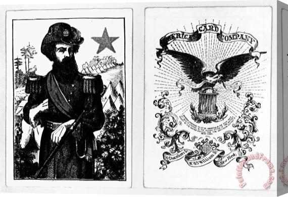 Others Civil War: Playing Cards Stretched Canvas Print / Canvas Art