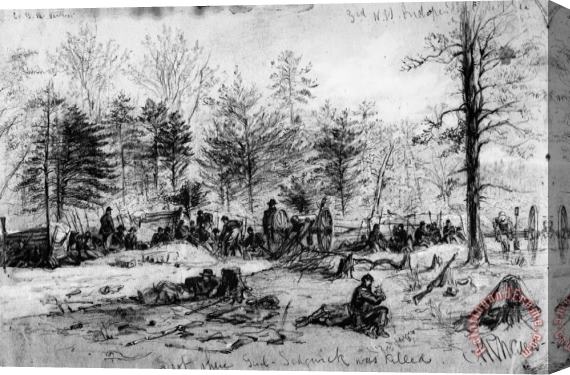 Others Civil War: Spotsylvania Stretched Canvas Painting / Canvas Art