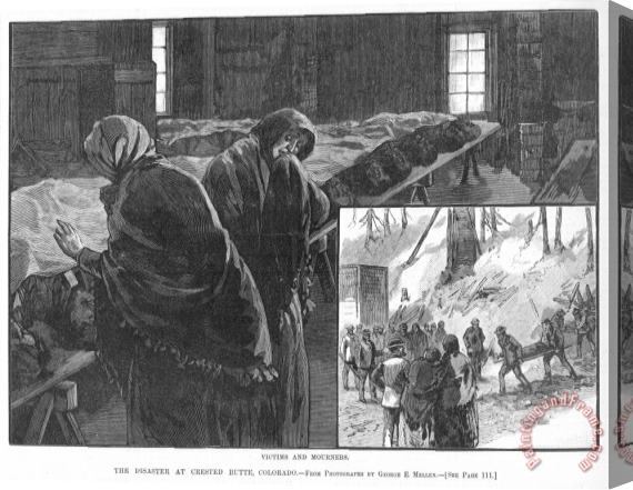 Others Coal Mine Disaster, 1884 Stretched Canvas Painting / Canvas Art