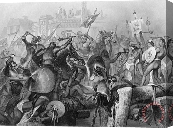 Others Conquest Of Mexico, 1521 Stretched Canvas Print / Canvas Art