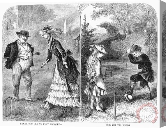 Others Croquet, 1873 Stretched Canvas Painting / Canvas Art