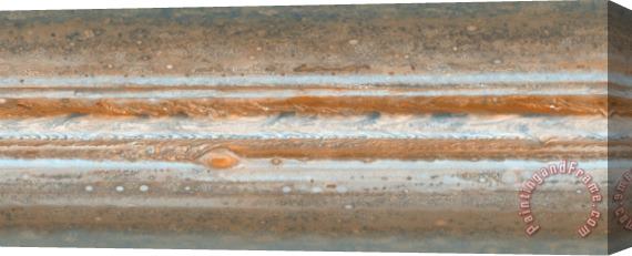 Others Cylindrical Projection Of Jupiter S Surface Stretched Canvas Print / Canvas Art
