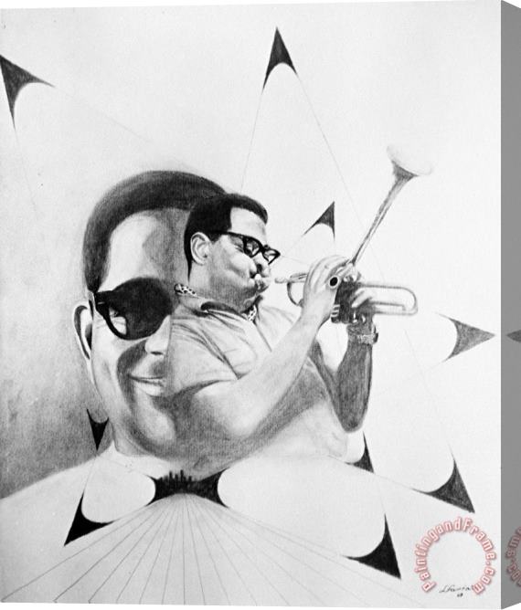 Others Dizzy Gillespie (1917-1993) Stretched Canvas Painting / Canvas Art