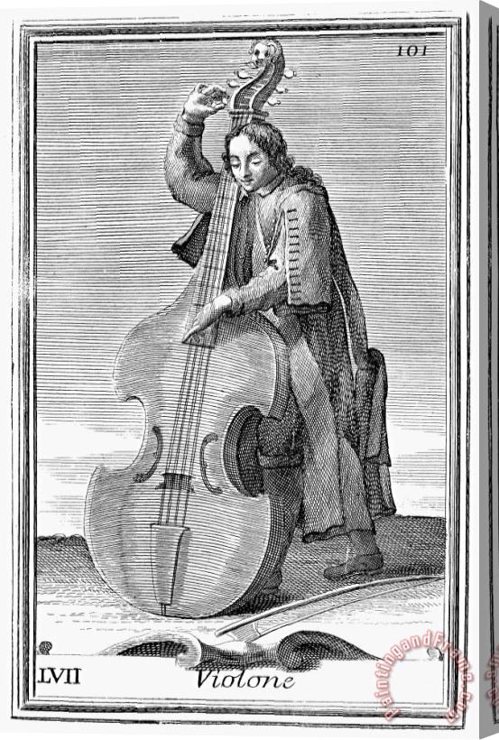 Others Double-bass Viol, 1723 Stretched Canvas Print / Canvas Art