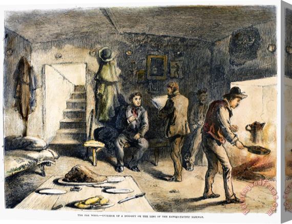 Others Dugout Residence, 1871 Stretched Canvas Print / Canvas Art