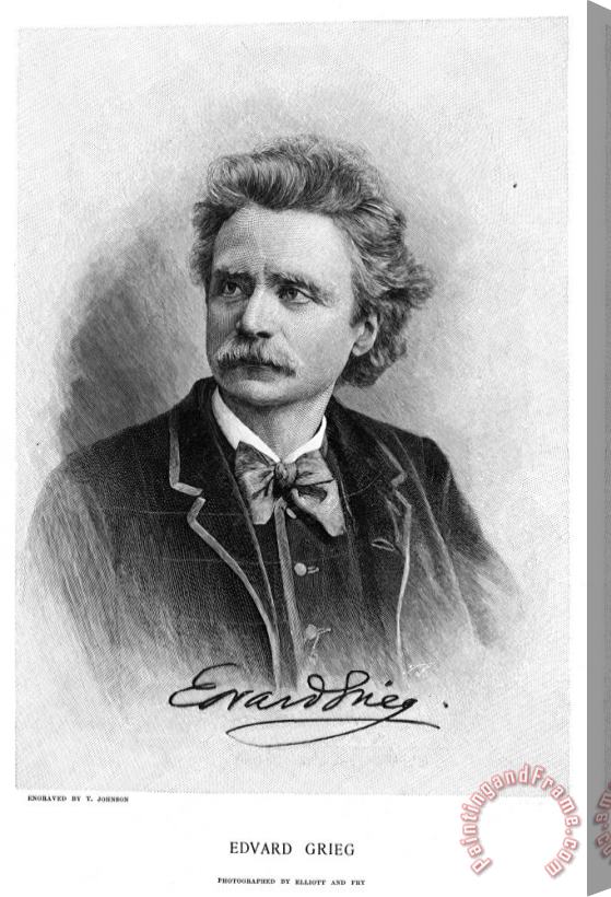 Others Edvard Grieg (1843-1907) Stretched Canvas Painting / Canvas Art