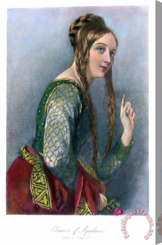 Others Eleanor Of Aquitaine Stretched Canvas Print / Canvas Art