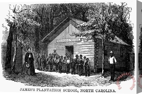 Others Freedmen School, 1868 Stretched Canvas Painting / Canvas Art