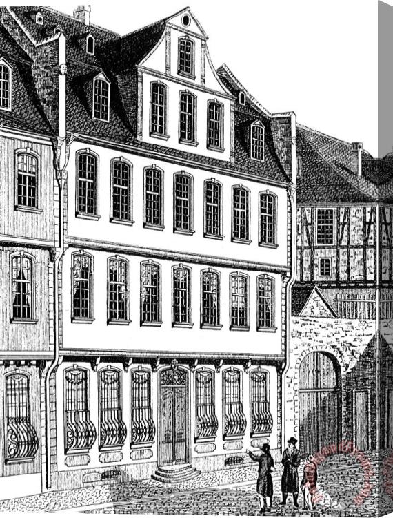 Others Germany: Goethe House Stretched Canvas Print / Canvas Art