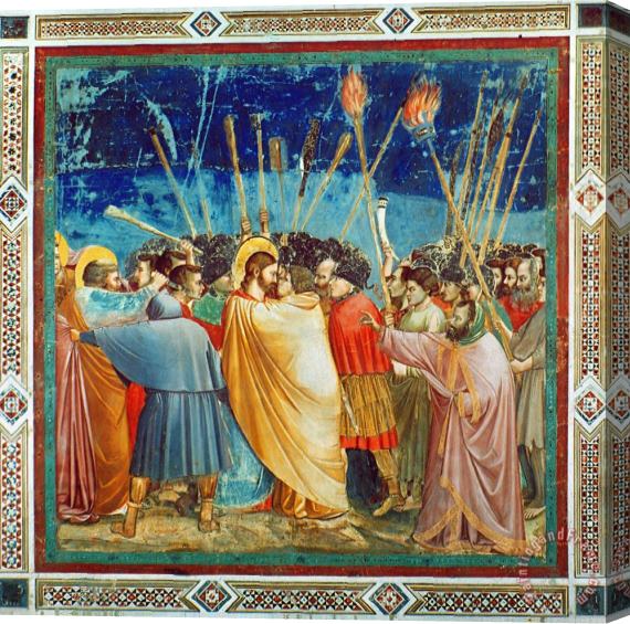 Others Giotto: Betrayal Of Christ Stretched Canvas Painting / Canvas Art