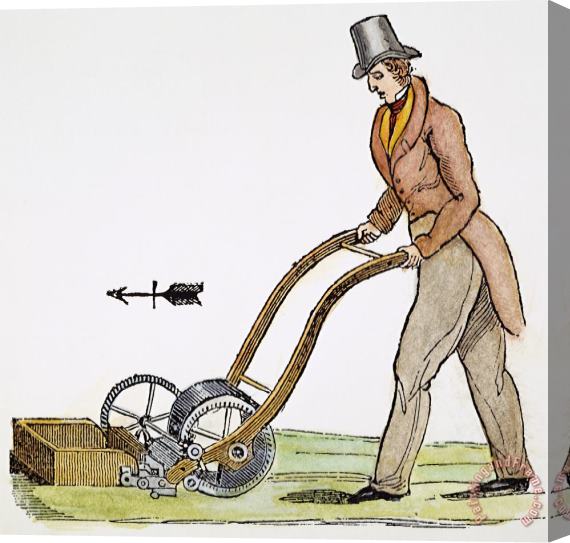 Others Grass Mowing Machine, 1830 Stretched Canvas Painting / Canvas Art