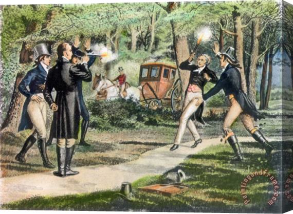 Others Hamilton-burr Duel, 1804 Stretched Canvas Painting / Canvas Art