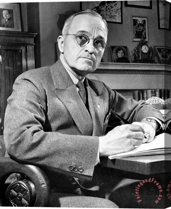 Others Harry S. Truman Stretched Canvas Print / Canvas Art