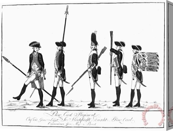 Others Hessian Soldiers Stretched Canvas Print / Canvas Art