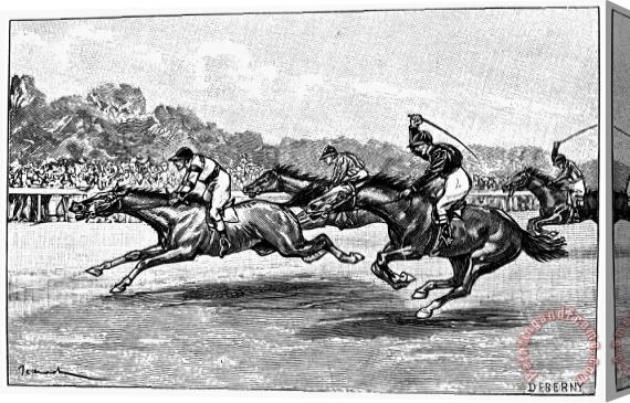 Others Horse Racing, 1900 Stretched Canvas Print / Canvas Art