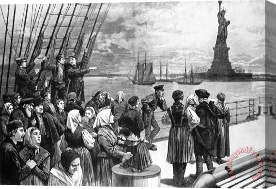 Others Immigrants On Ship, 1887 Stretched Canvas Painting / Canvas Art