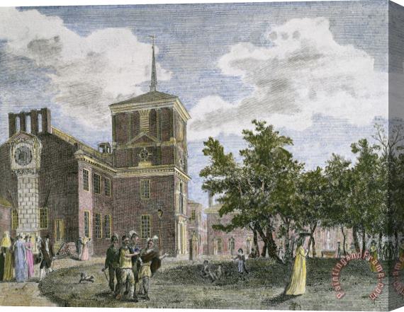 Others Independence Hall, 1799 Stretched Canvas Painting / Canvas Art
