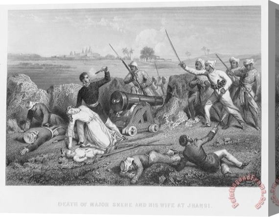 Others India: Sepoy Rebellion, 1857 Stretched Canvas Print / Canvas Art
