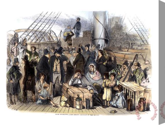 Others Irish Immigrants, 1846 Stretched Canvas Painting / Canvas Art