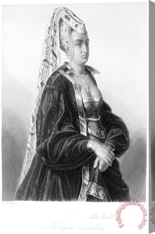 Others Isabella Of Bavaria Stretched Canvas Print / Canvas Art