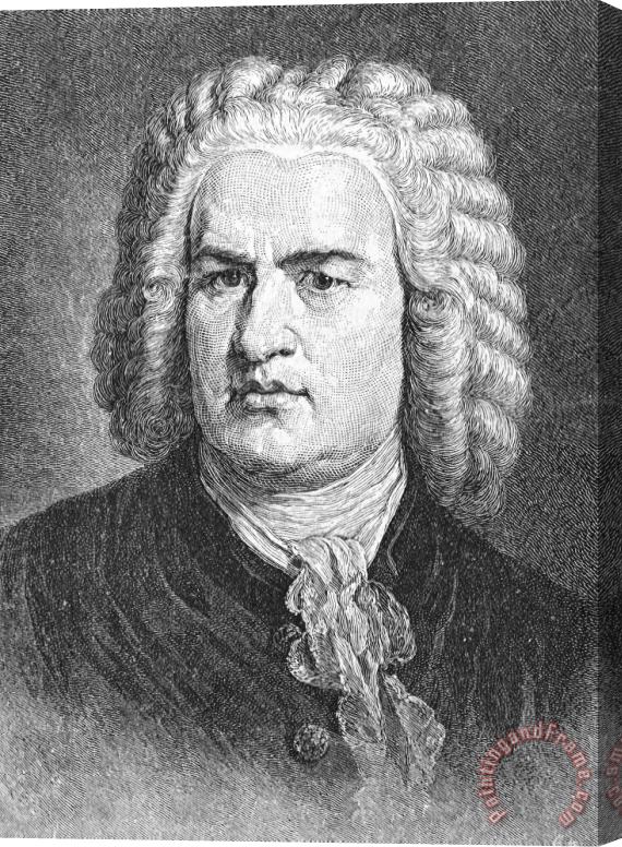 Others Johann Sebastian Bach Stretched Canvas Print / Canvas Art