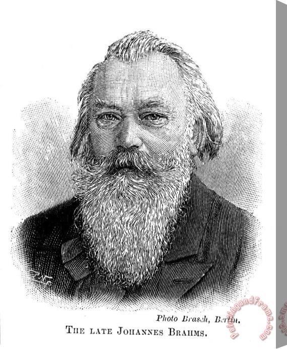Others Johannes Brahms (1833-1897) Stretched Canvas Painting / Canvas Art