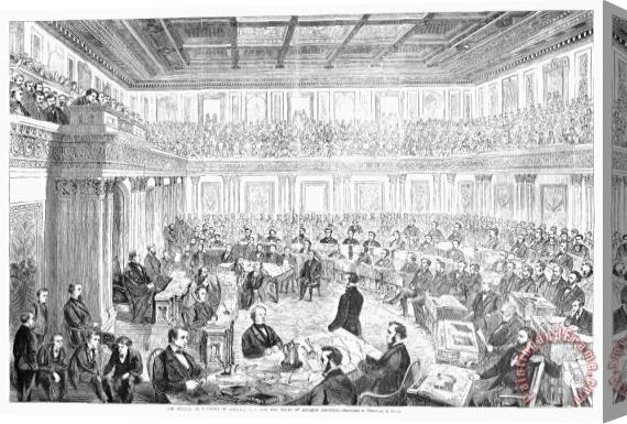Others Johnson Impeachment, 1868 Stretched Canvas Print / Canvas Art