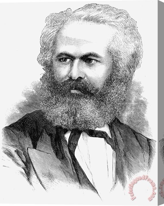Others Karl Marx (1818-1883) Stretched Canvas Print / Canvas Art