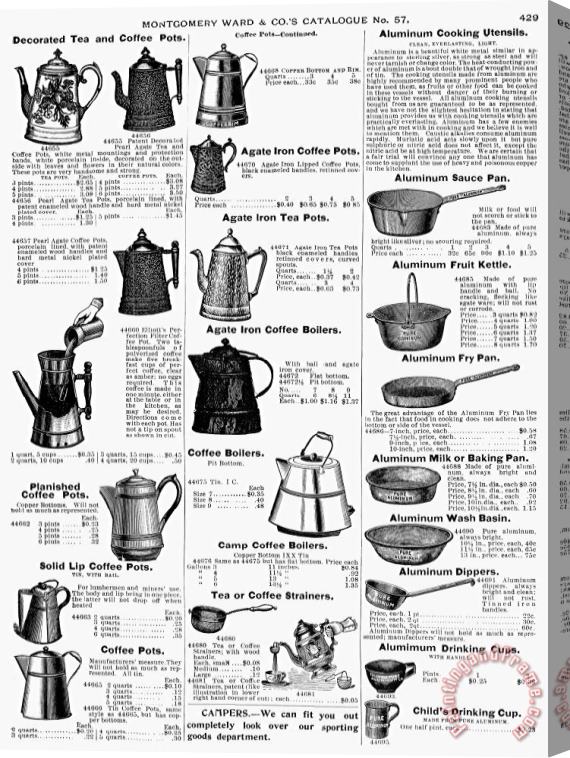 Others Kitchenware, 1895 Stretched Canvas Print / Canvas Art