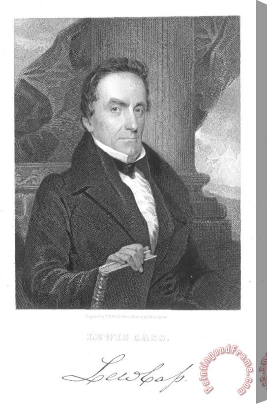 Others Lewis Cass (1782-1866) Stretched Canvas Print / Canvas Art