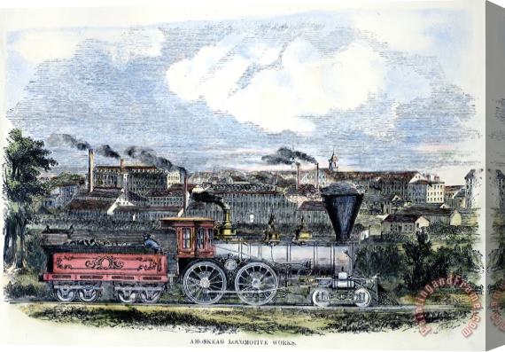 Others LOCOMOTIVE FACTORY, c1855 Stretched Canvas Painting / Canvas Art