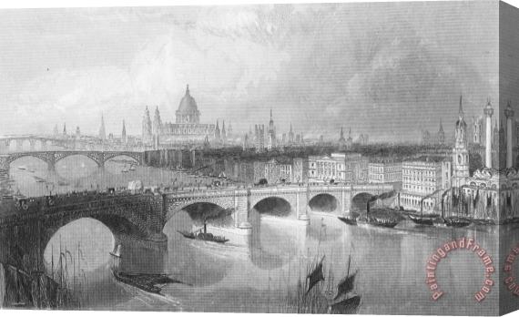 Others London Bridge, 1852 Stretched Canvas Print / Canvas Art