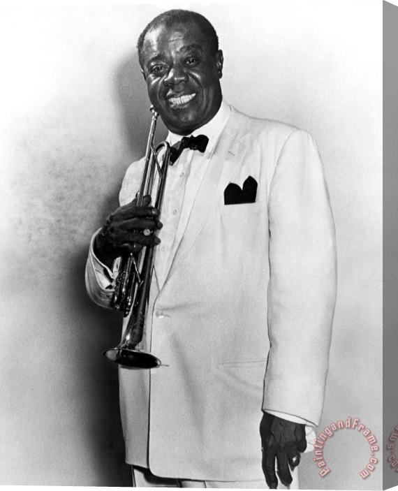 Others Louis Armstrong 1900-1971 Stretched Canvas Print / Canvas Art