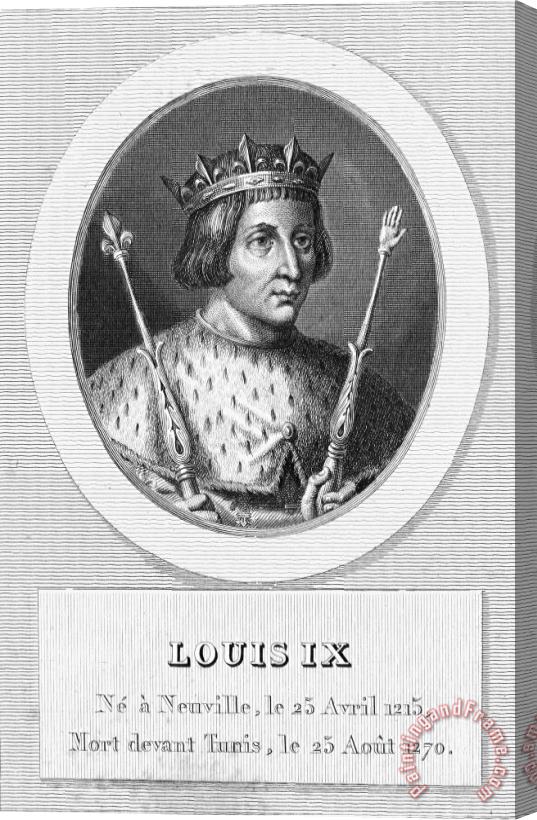 Others Louis Ix (1214-1270) Stretched Canvas Print / Canvas Art