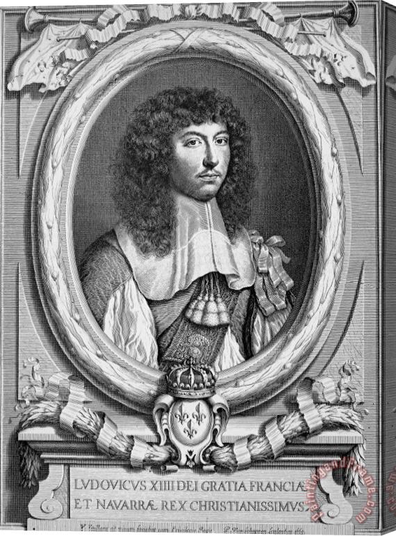 Others Louis Xiv (1638-1715) Stretched Canvas Painting / Canvas Art