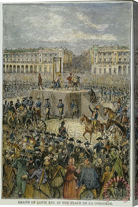 Others Louis Xvi: Execution, 1793 Stretched Canvas Print / Canvas Art