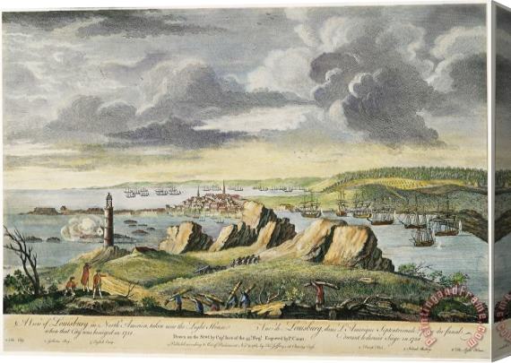 Others Louisbourg Siege, 1758 Stretched Canvas Painting / Canvas Art