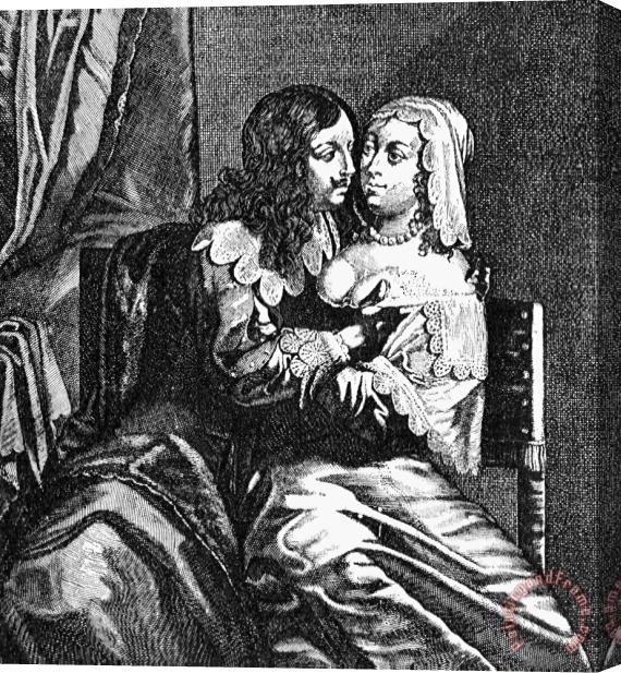 Others LOVERS, 17th CENTURY Stretched Canvas Print / Canvas Art