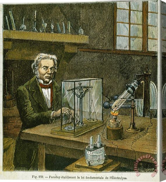 Others Michael Faraday (1791-1867) Stretched Canvas Print / Canvas Art