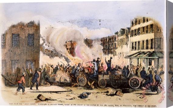 Others New York Gang War, 1857 Stretched Canvas Painting / Canvas Art