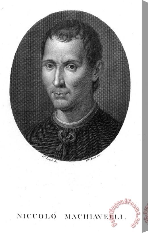 Others Niccolo Machiavelli Stretched Canvas Print / Canvas Art