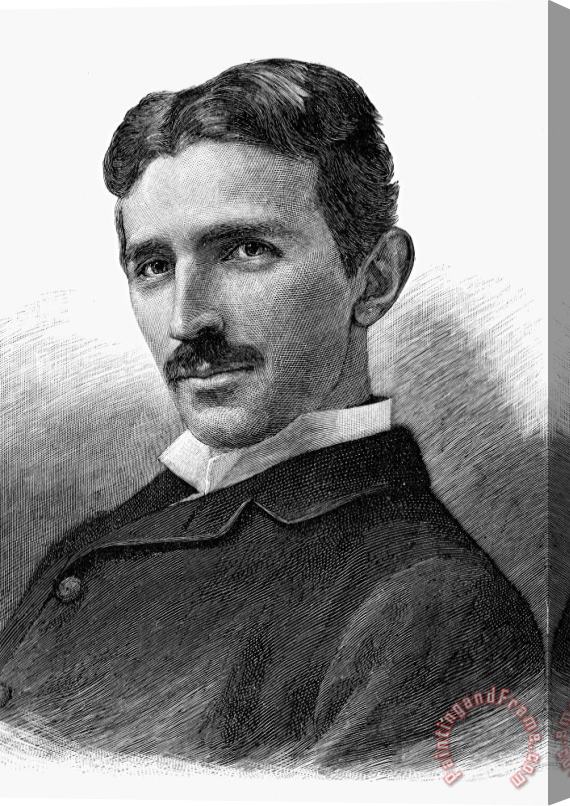 Others Nikola Tesla (1856-1943) Stretched Canvas Print / Canvas Art