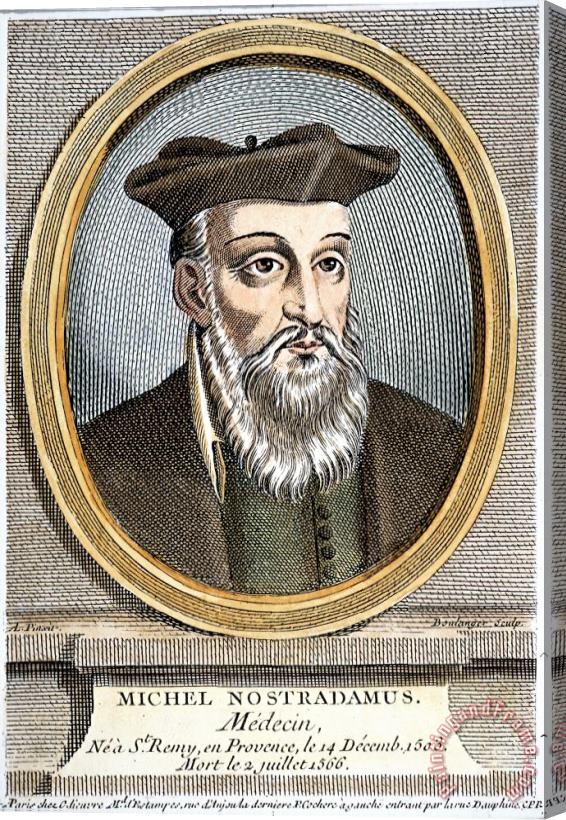 Others Nostradamus (1503-1566) Stretched Canvas Print / Canvas Art