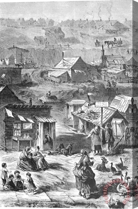 Others Nyc: Squatters, 1869 Stretched Canvas Print / Canvas Art